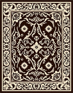 Classic Floral Scrollwork Pattern Rug