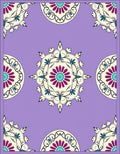 Floral Mandala Inspired Purple Rug