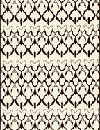Striking Damask Patterned Overlay Rug