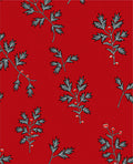 Red Berry Branch Pattern Design Rug