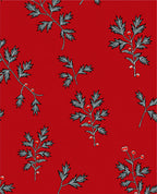 Red Berry Branch Pattern Design Rug