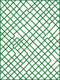 Green Intersecting Line Pattern Design Rug