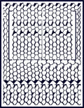 Abstract Hexagon Pattern Deco Rug