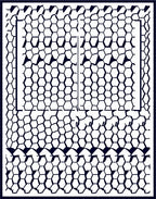 Abstract Hexagon Pattern Deco Rug