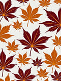 Autumn Maple Leaf Repeating Pattern Rug