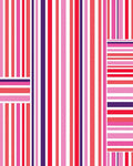 Striped Pink Purple Modern Vertical Pattern Rug