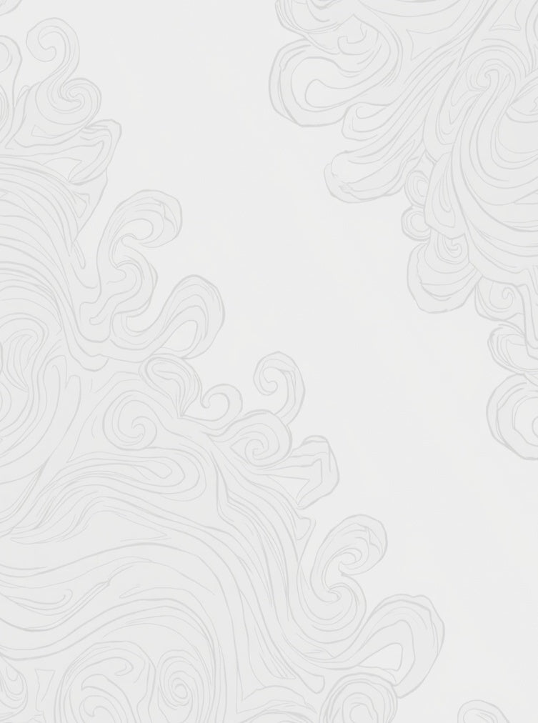 Abstract Swirls Delicate Pattern Rug