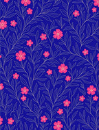 Floral Vine Branch Pattern Rug