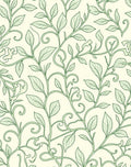 Green Leafy Vine Pattern Rug