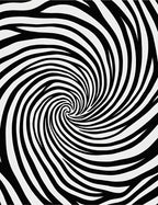 Abstract Swirl Black White Rug