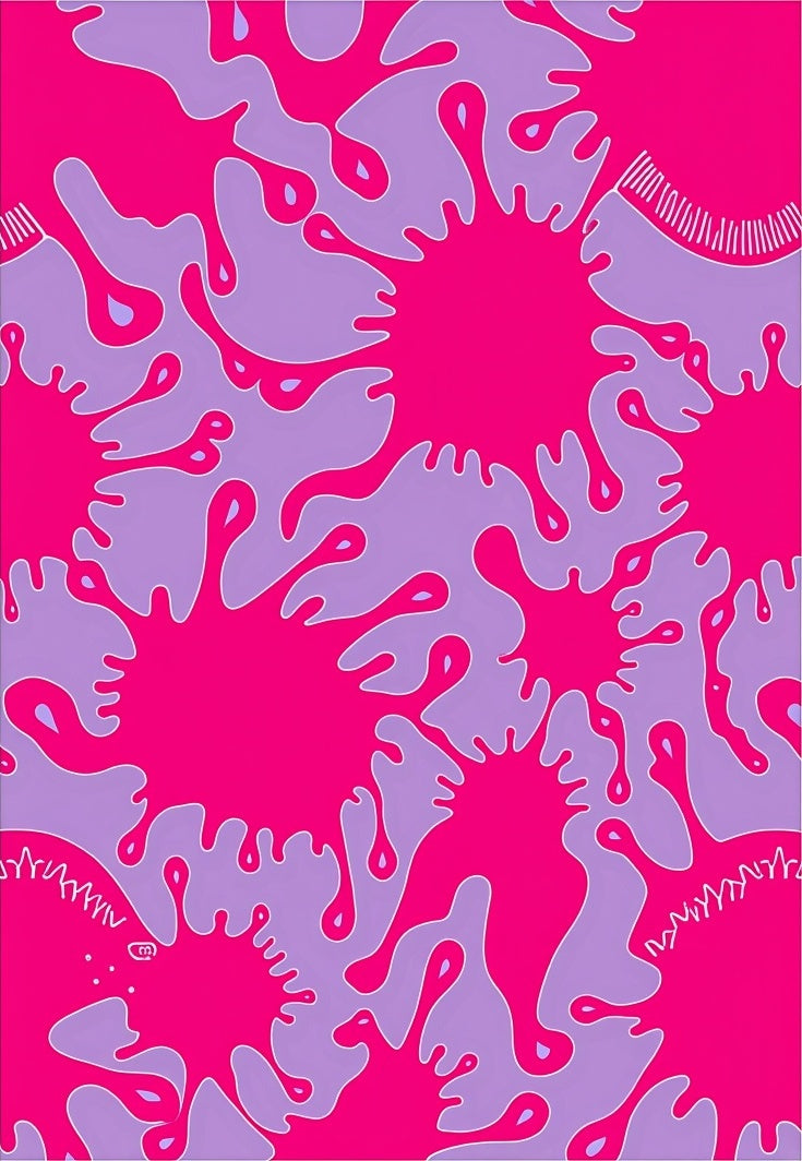 Vibrant Splatter Pattern Rug