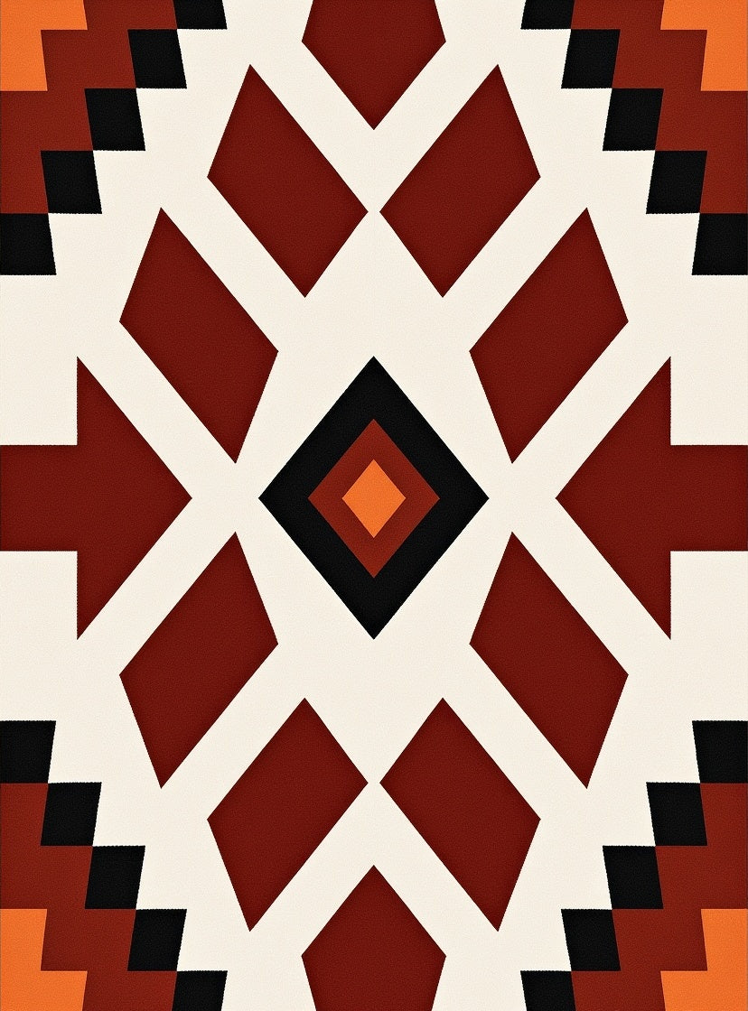 Southwestern Geometric Pattern Rug