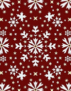 Winter Starburst Snowflake Pattern Rug