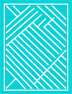 Modern White Stripe Abstract Geometric Design Rug
