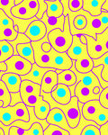Playful Abstract Dots Pattern Rug