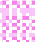 Playful Pink White Grid Pattern Rug