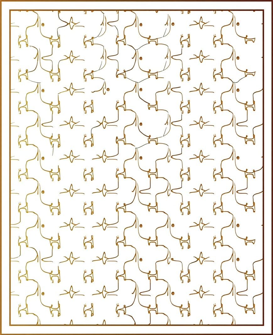 Ethnic Stamped Abstract Figures Rug