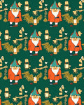 Festive Gnome Forest Pattern Design Rug
