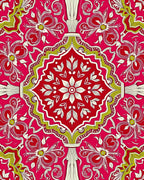 Elaborate Floral Vibrant Medallion Design Rug