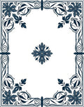 Art Nouveau Floral Border Design Rug