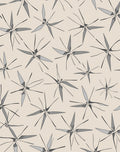 Abstract Starburst Gray Pattern Rug