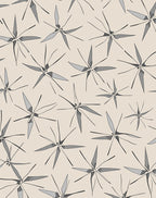 Abstract Starburst Gray Pattern Rug