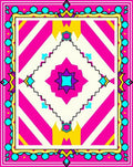 Vibrant Geometric Patterned Statement Rug