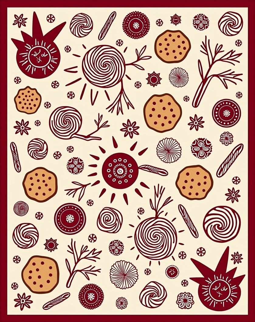 Whimsical Sun and Star Pattern Rug