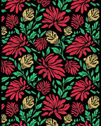 Bold Floral Pattern Design Rug