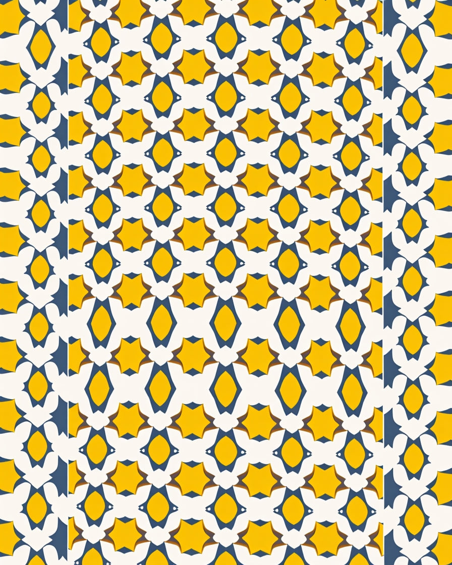 Geometric Starburst Pattern Rug