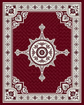 Ornate Mandala Geometric Border Rug