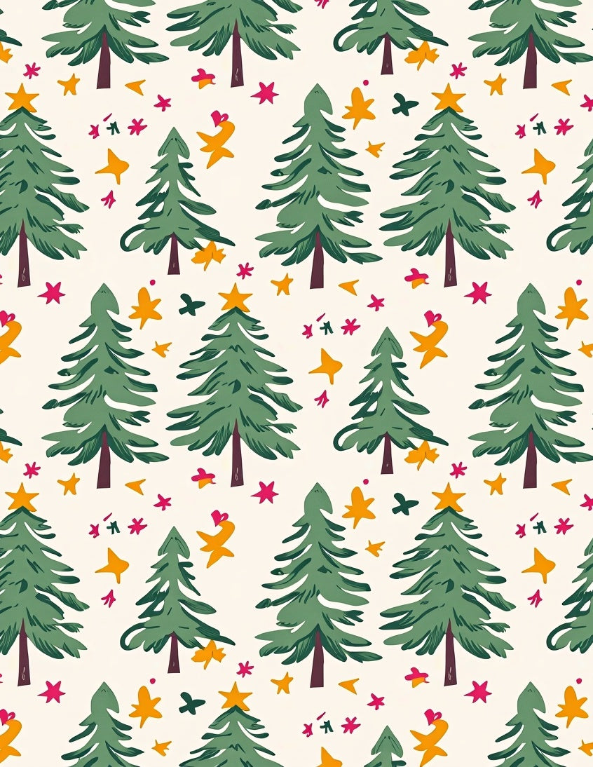 Whimsical Woodland Tree Star Design Rug