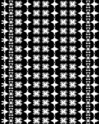 Ornate Black White Starburst Rug