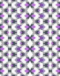 Modern Purple Gray Geometric Abstract Pattern Rug