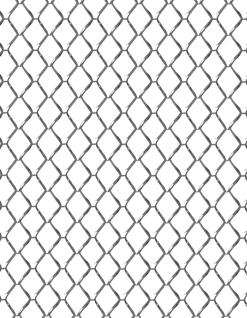 Grey Diamond Chain Link Pattern Rug