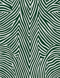 Dark Green White Abstract Wave Pattern Rug