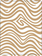 Stylized Wavy Abstract Pattern Rug