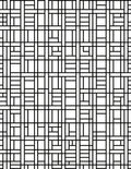 Classic Black White Geometric Layout Rug
