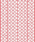 Coral Textured Striped Geometric Rug