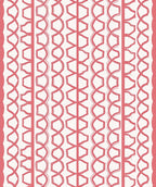 Coral Textured Striped Geometric Rug