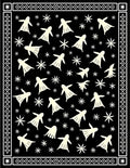 Whimsical Figure Starburst Pattern Rug