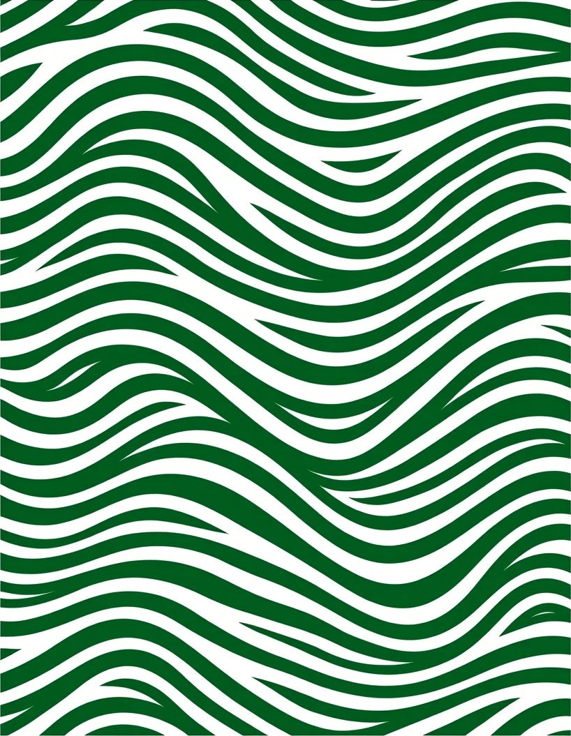 Emerald Green Abstract Swirl Pattern Rug