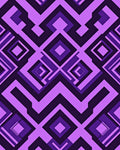 Purple Geometric Diamond Pattern Rug