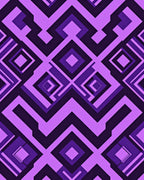Purple Geometric Diamond Pattern Rug
