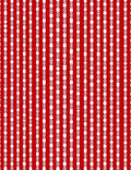 Classic Red White Striped Geometric Design Rug