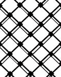 Minimalist Black White Diamond Grid Rug