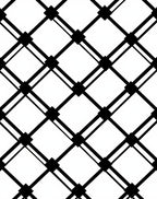 Minimalist Black White Diamond Grid Rug