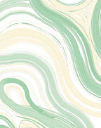 Soft Swirls Pastel Lines Rug