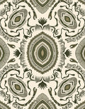 Olive Green Intricate Mandala Pattern Rug