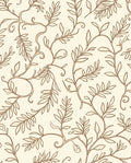 Elegant Vine Leaf Pattern Rug